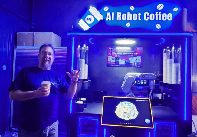 Annuo AI‑powered robotic coffee machine has settled in Milan Café, St. Louis, Missouri, USA.